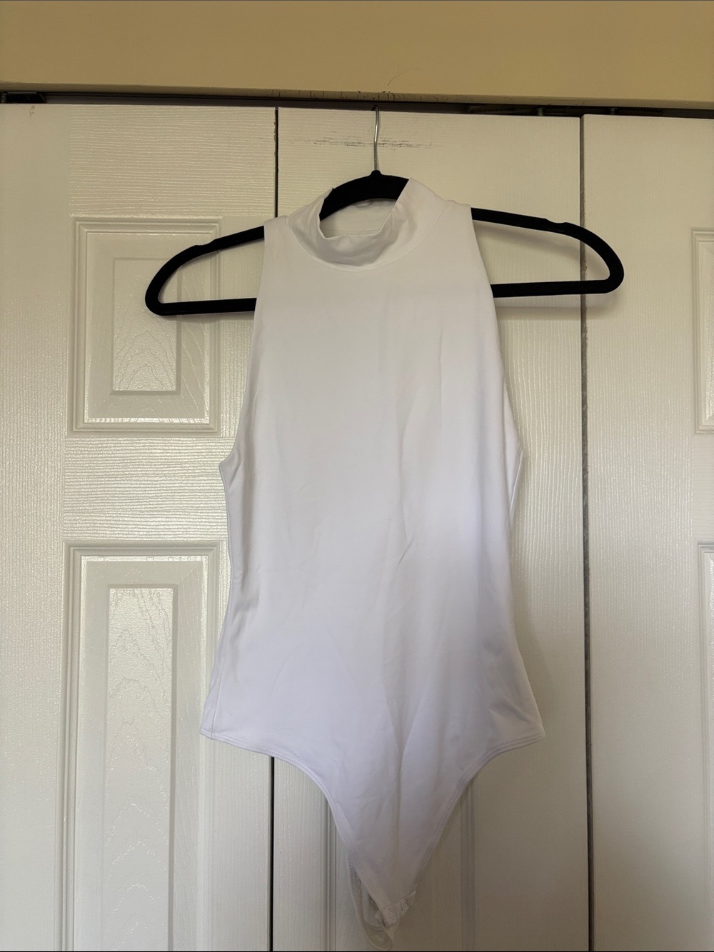 Babaton Contour Mockneck Bodysuit Size S White